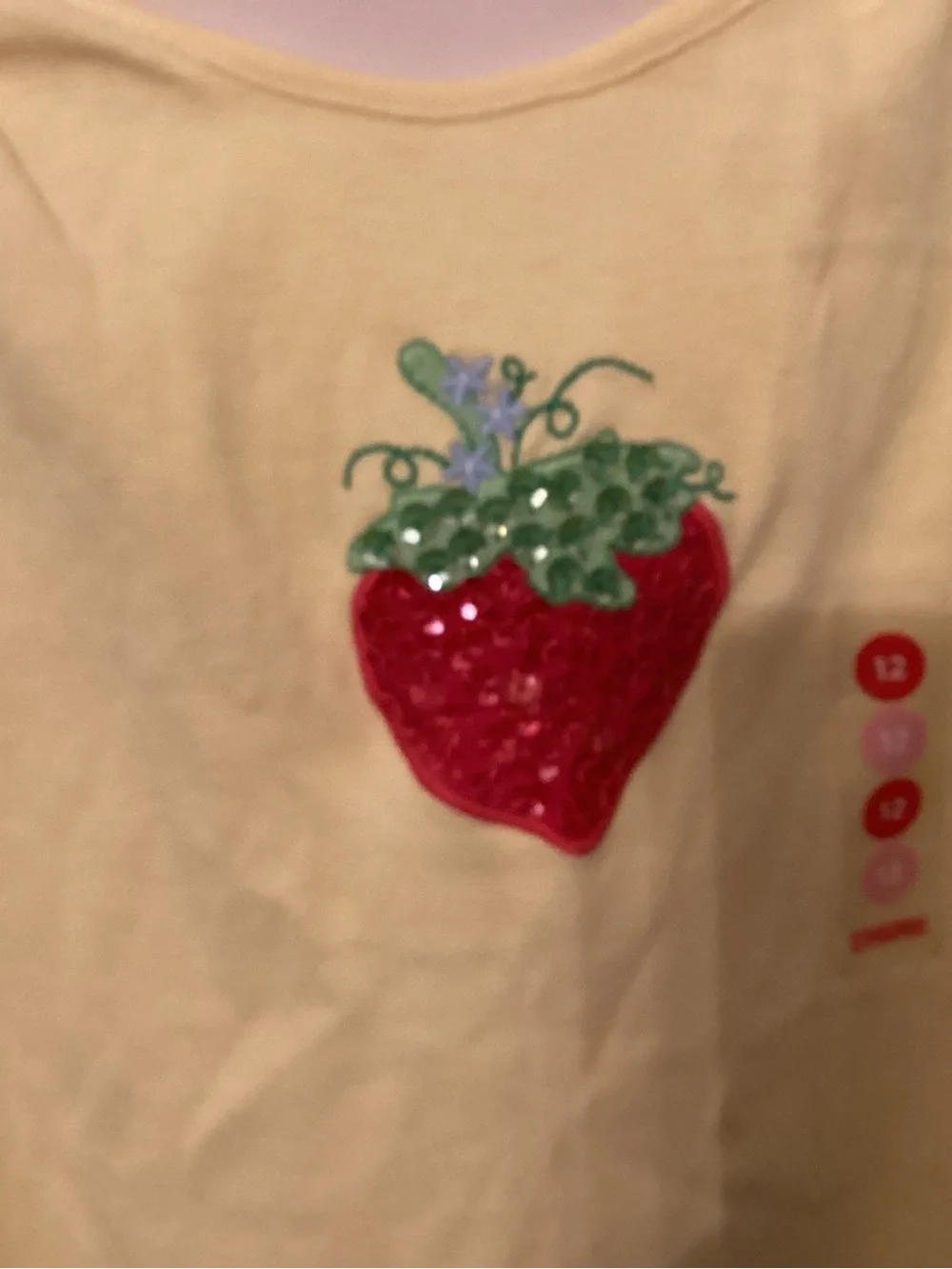 Gymboree Yellow Girls' Strawberry Appliqué Dress